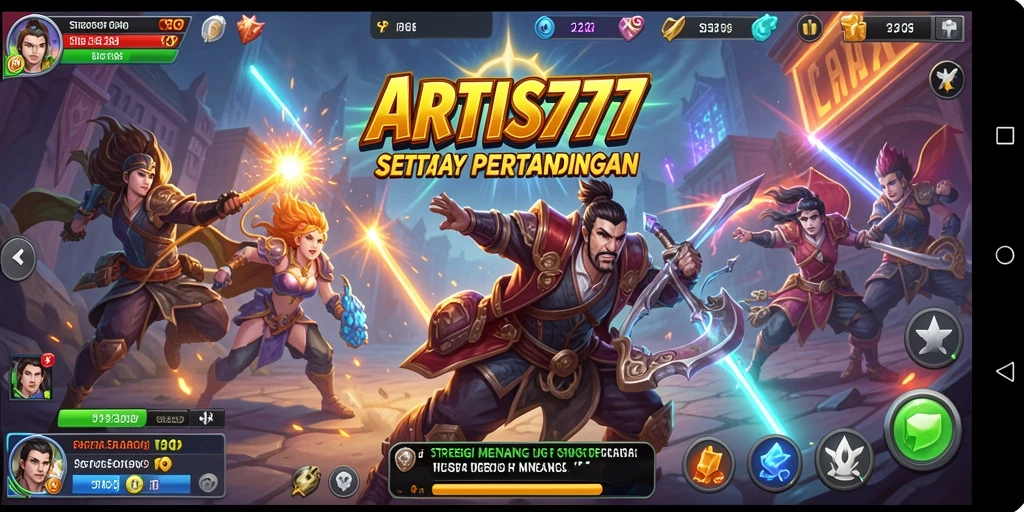 Antarmuka pengguna menarik dan strategis di ARTIS777.