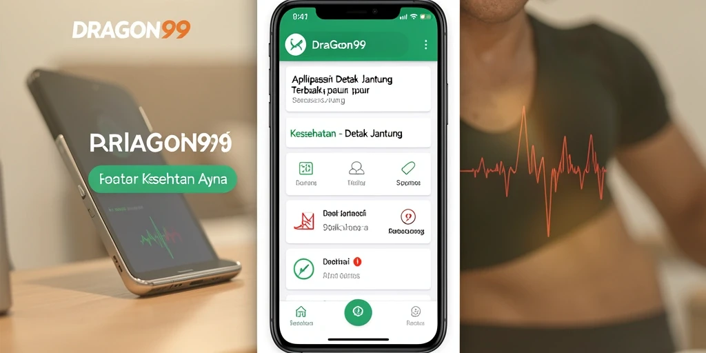 Antarmuka DRAGON99 yang menampilkan fungsi pemantauan detak jantung.