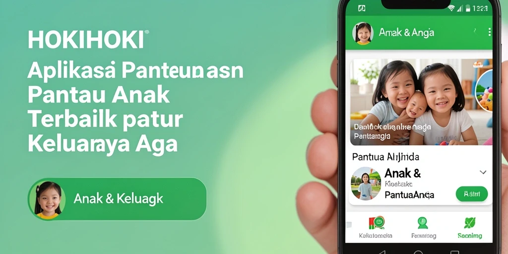 Antarmuka HOKIHOKI yang mudah digunakan untuk memantau anak.