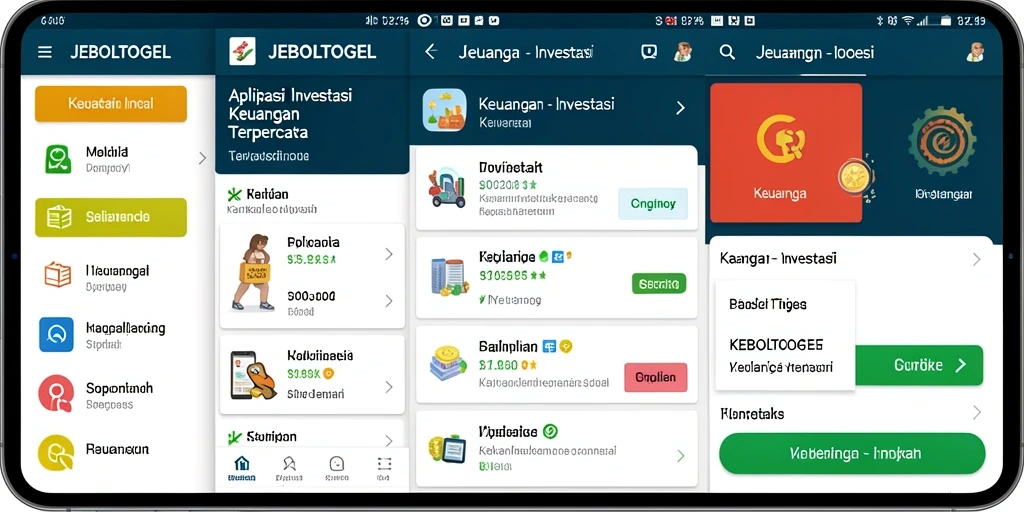 Tampilan antarmuka pengguna JEBOLTOGEL yang modern dan fungsional.
