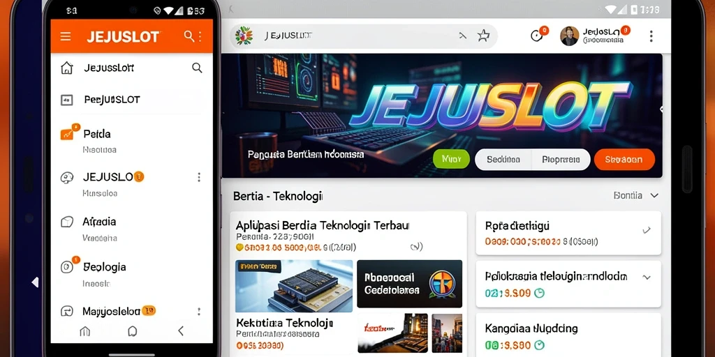 Antarmuka pengguna JEJUSLOT yang intuitif dan efisien.