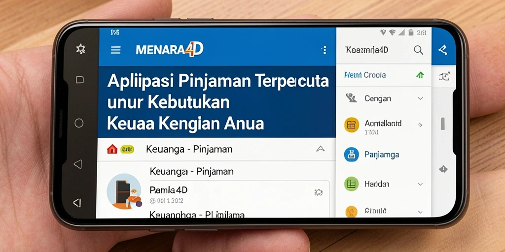 Tampilan antarmuka aplikasi MENARA4D yang sederhana dan mudah digunakan.